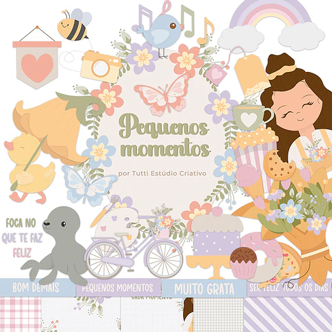 Kit Digital Pequenos Momentos Jardim