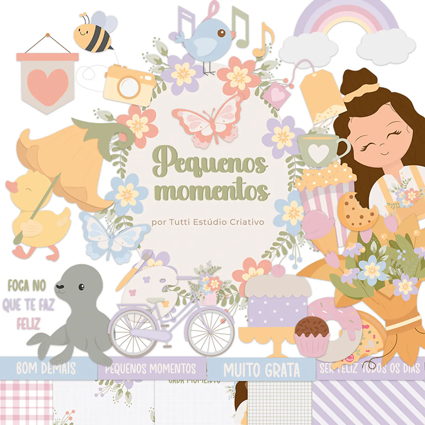Kit Digital Pequenos Momentos Jardim 1