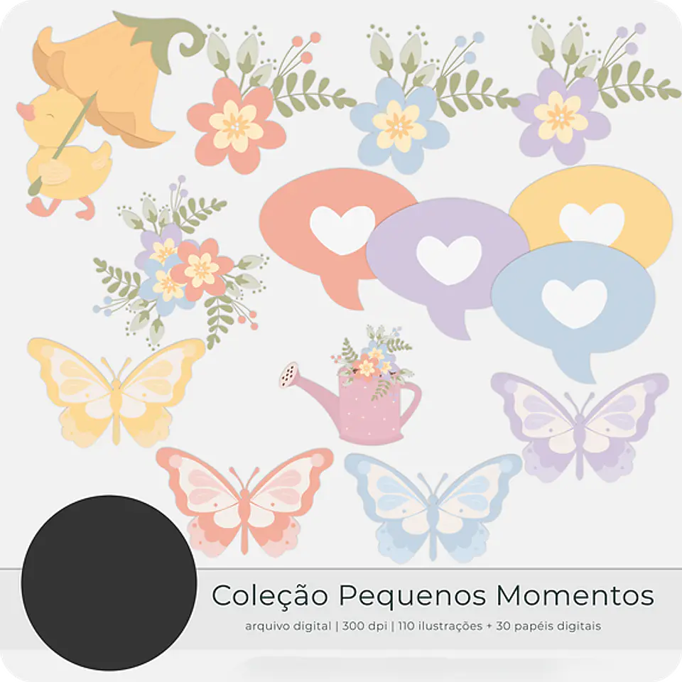 Kit Digital Pequenos Momentos Jardim 8