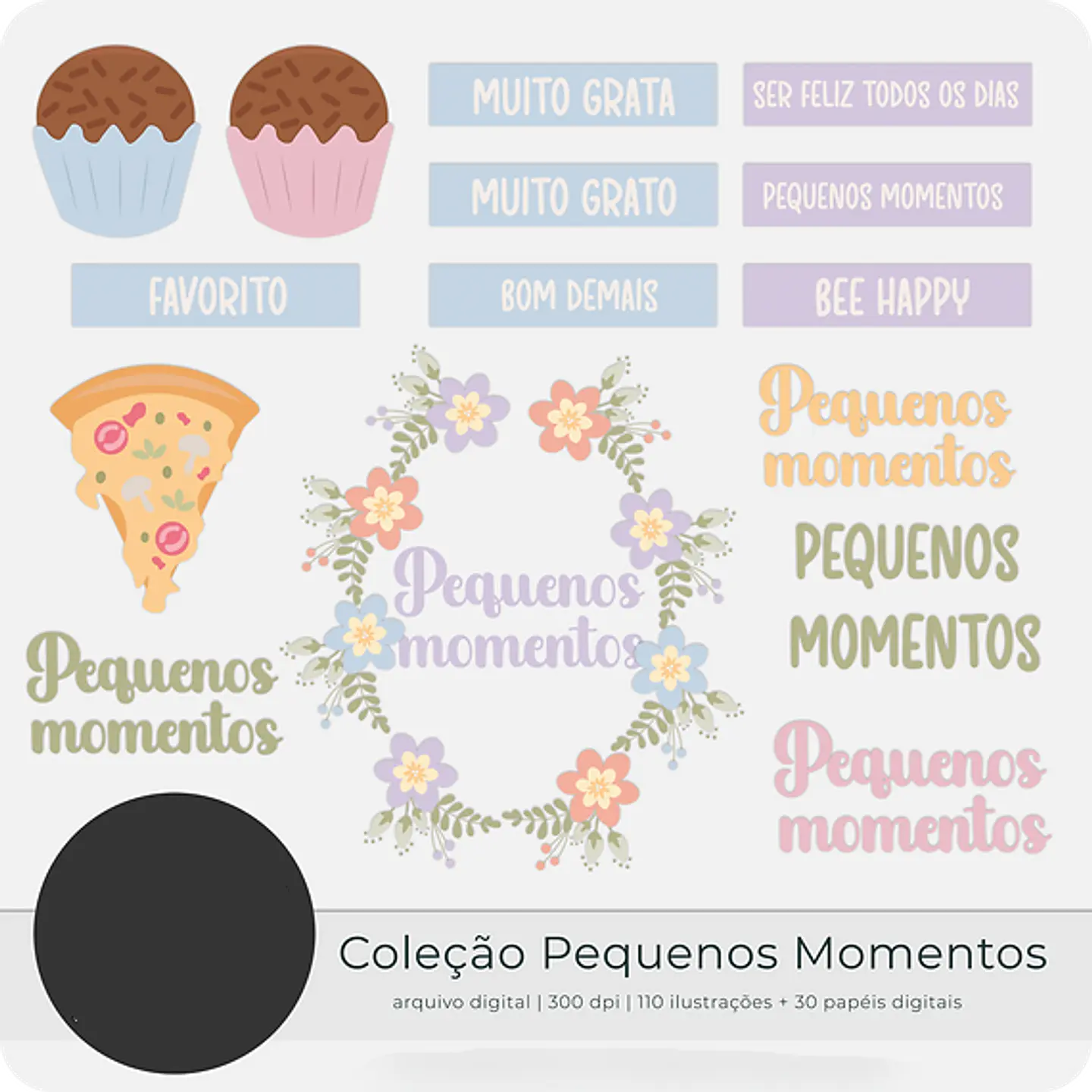Kit Digital Pequenos Momentos Jardim 9