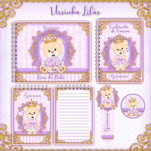 Arquivo Combo Baby Ursinha Lilás