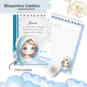 Arquivo Encadernação Bloquinhos A6 Santinhas