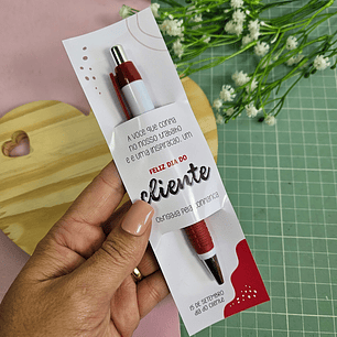 Arquivo Dia do Cliente Card Caneta