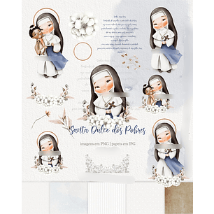 Kit Digital Santa Dulce dos Pobres - carinasKit Digital Santa Dulce dos Pobres + Marcador com calendário 2025 - carinas