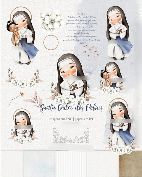 Kit Digital Santa Dulce dos Pobres - carinasKit Digital Santa Dulce dos Pobres + Marcador com calendário 2025 - carinas