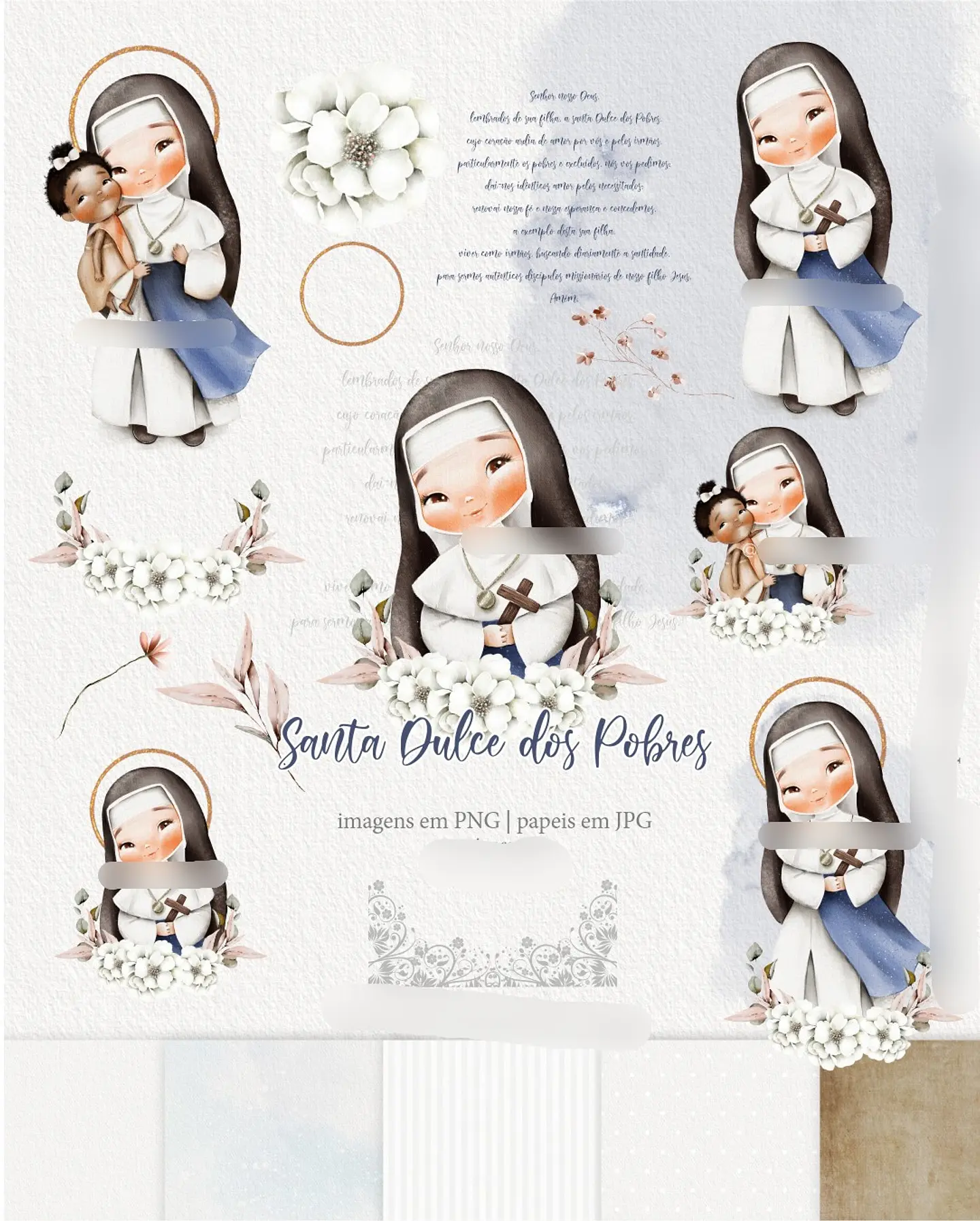 Kit Digital Santa Dulce dos Pobres - carinasKit Digital Santa Dulce dos Pobres + Marcador com calendário 2025 - carinas 1