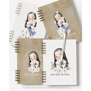 Arquivo Caderno A5 Santa Dulce - carinas