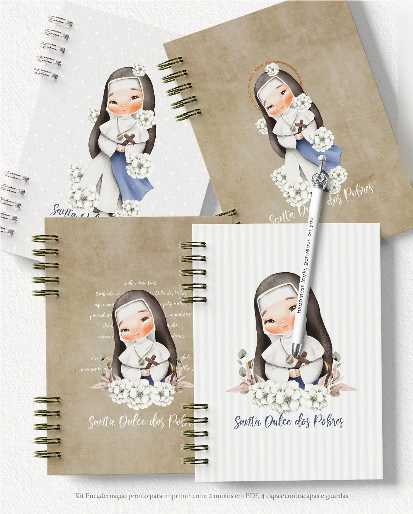 Arquivo Caderno A5 Santa Dulce - carinas 1