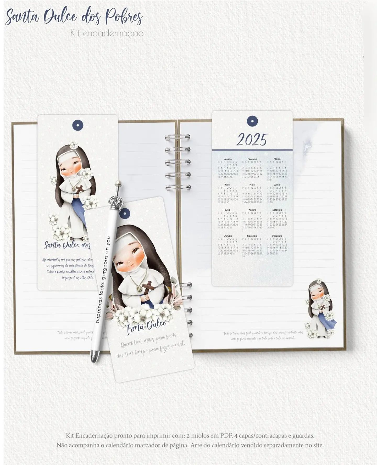 Arquivo Caderno A5 Santa Dulce - carinas 3