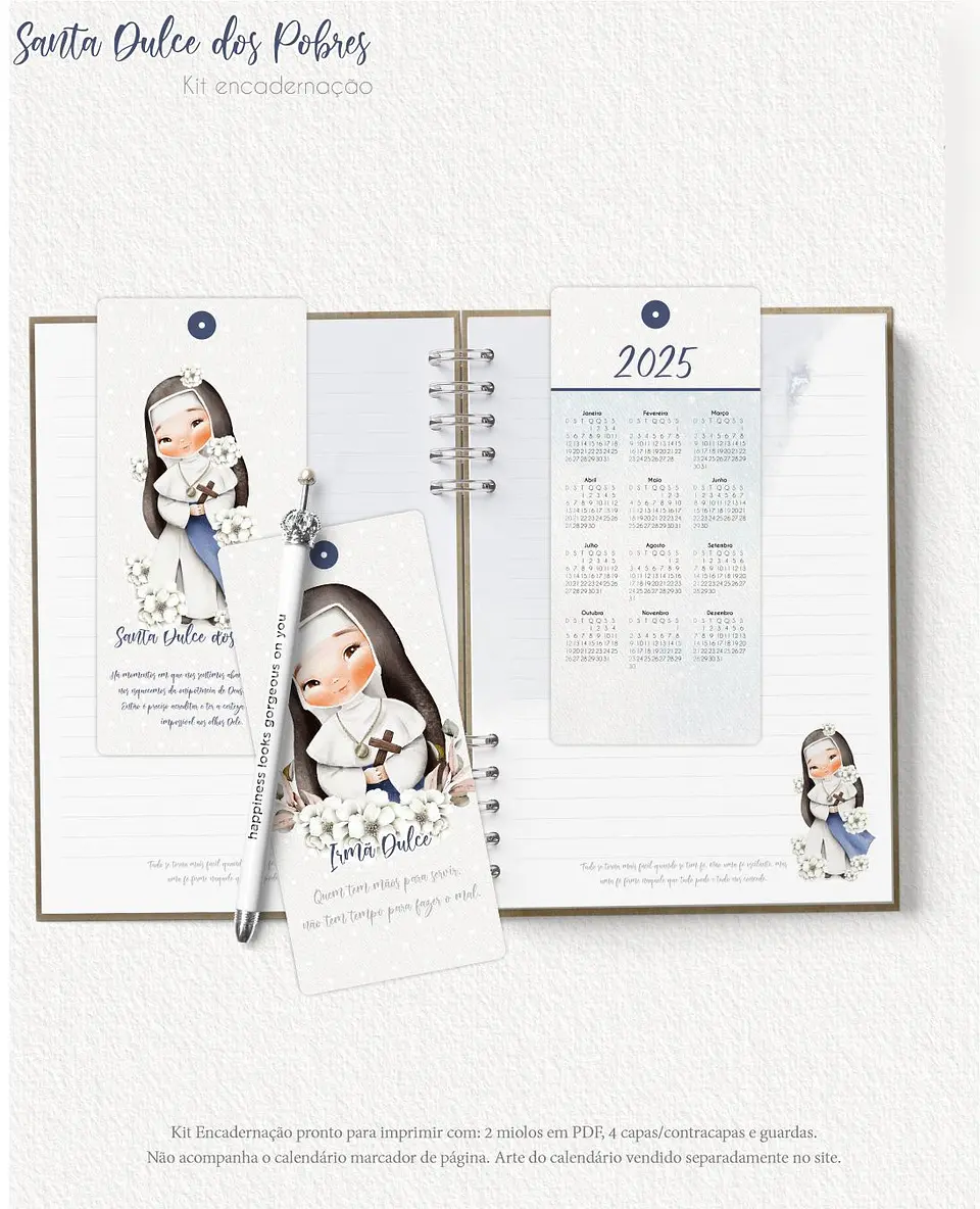 Arquivo Caderno A5 Santa Dulce - carinas 3