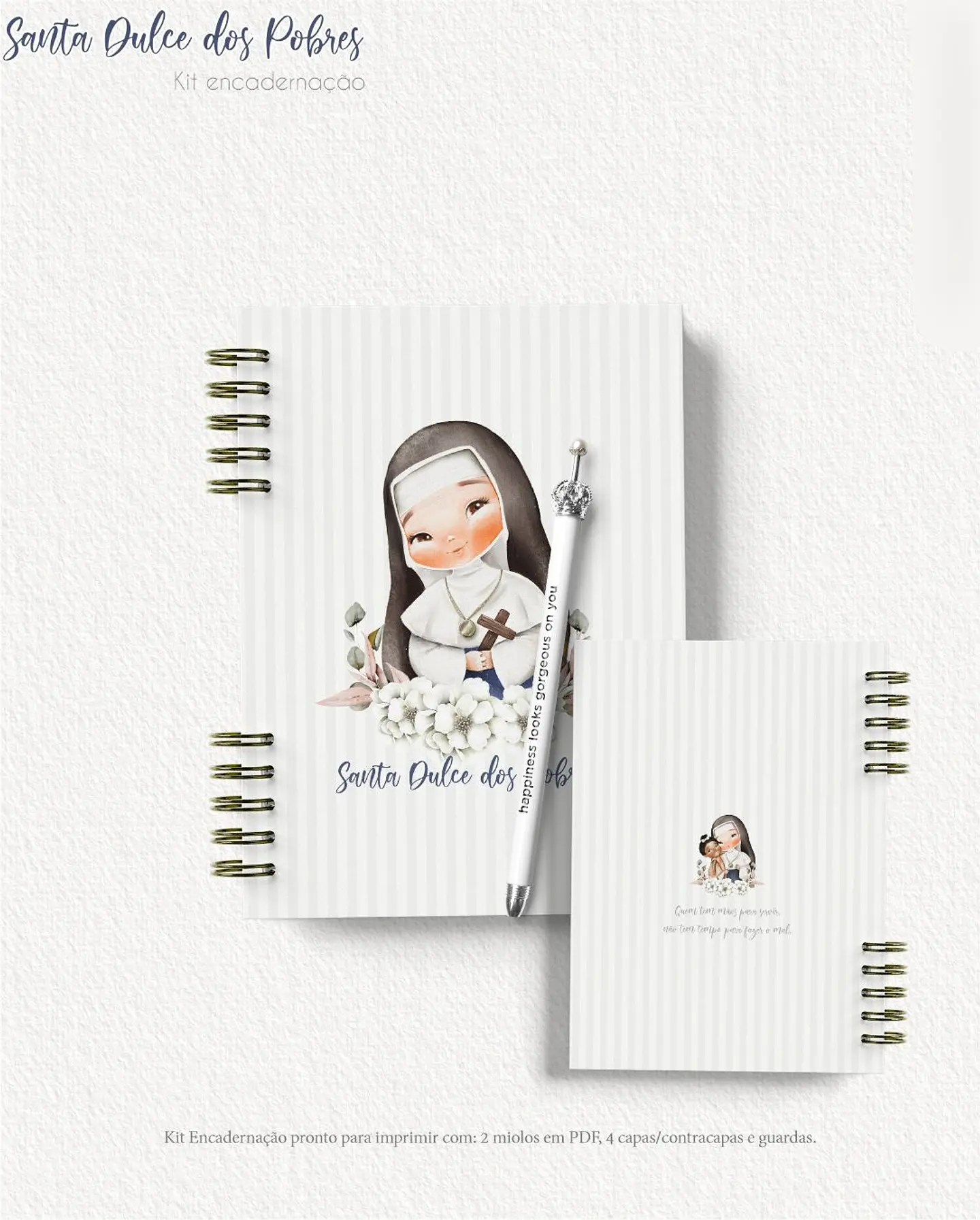 Arquivo Caderno A5 Santa Dulce - carinas 4
