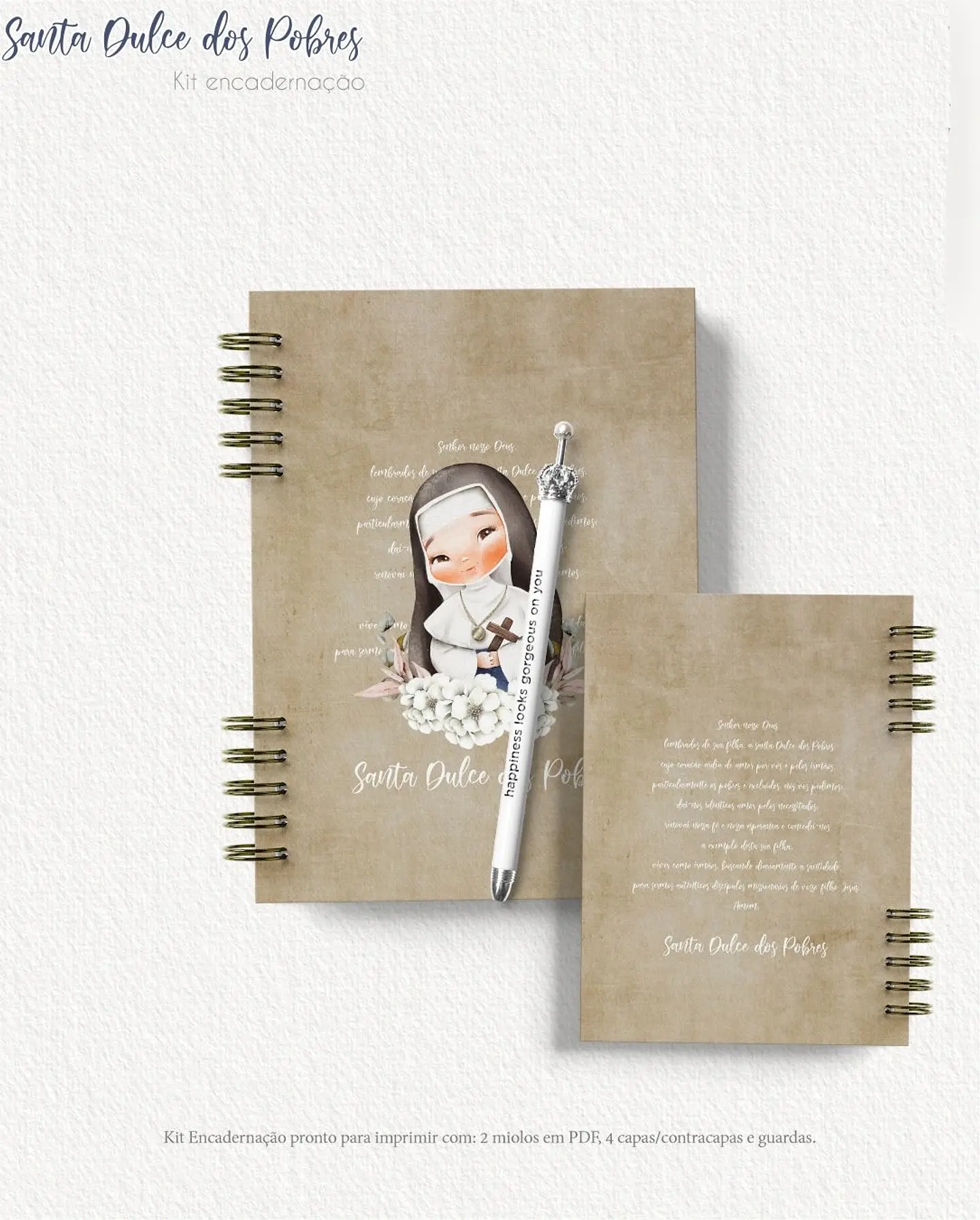 Arquivo Caderno A5 Santa Dulce - carinas 5