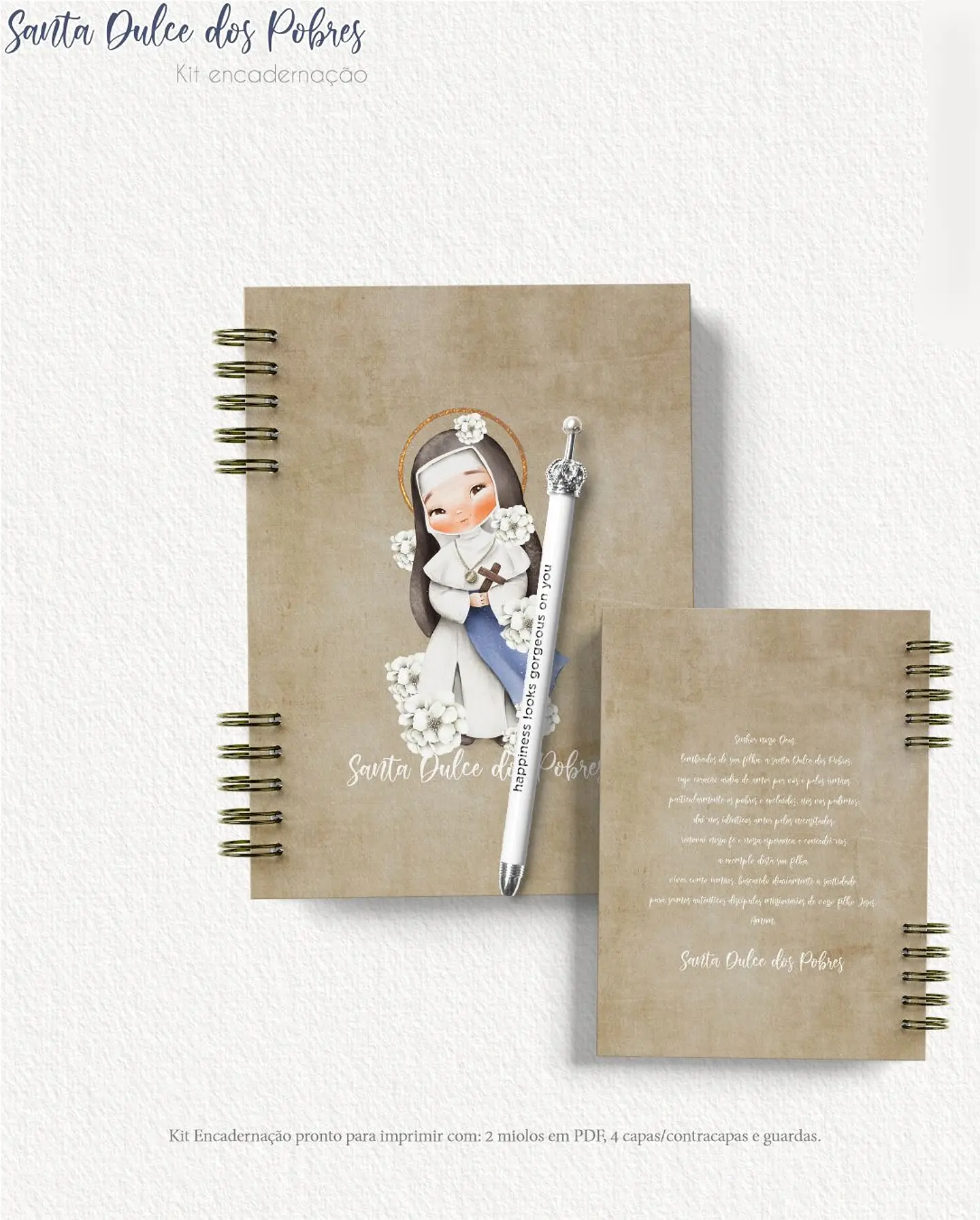 Arquivo Caderno A5 Santa Dulce - carinas 7