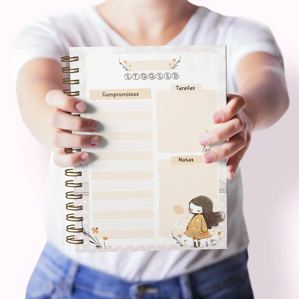 Arquivo Pack Children (Caderno Pautado + Planejamento Diário + Diário) + Brindes - cute 7