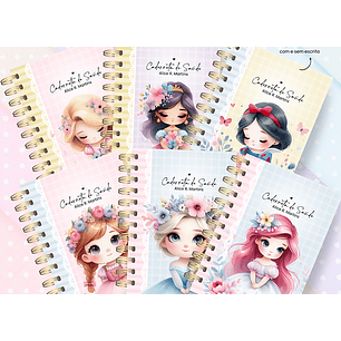 Arquivo Combo Capas Caderneta Princesas Disney - encaderna com amor