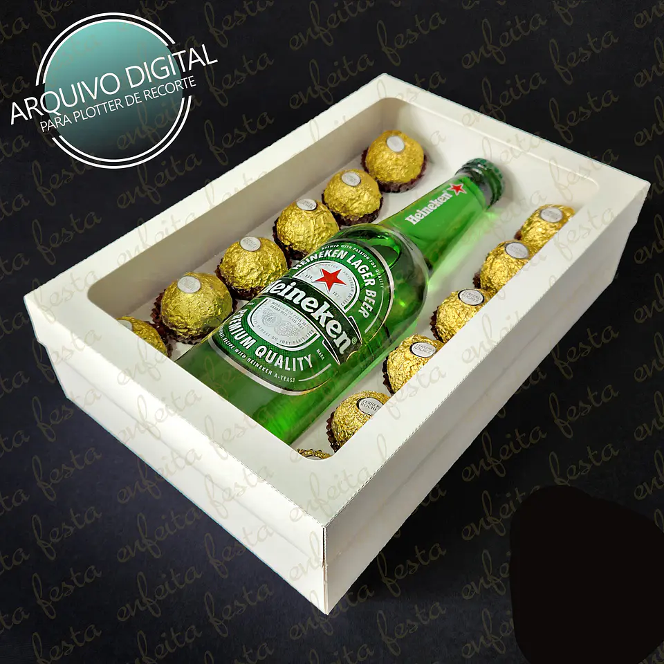 Arquivo Caixa Long Neck e Doces Tampa Visor de Acetato - enfeita  5