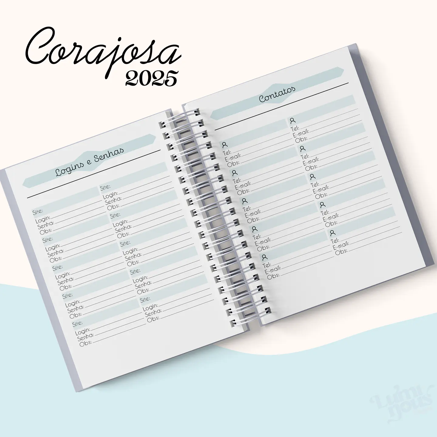 Arquivo Agenda Cristão Feminina 2025 - Luminous 7