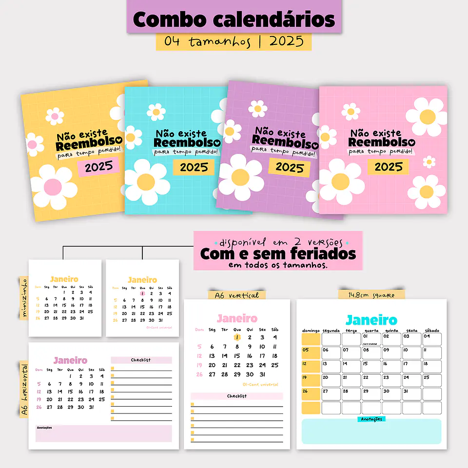Arquivo Calendários 2025 Coleção ColorFlower 1