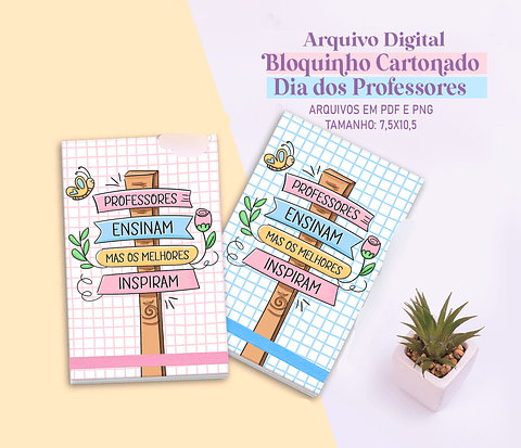 Arquivo Capas Bloquinho Cartonado Dia dos Professores