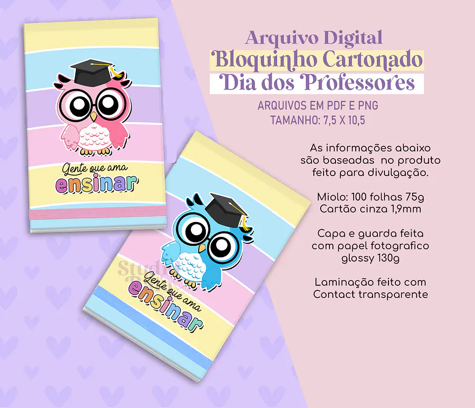 Arquivo Capas Bloquinho Cartonado Dia dos Professores 1