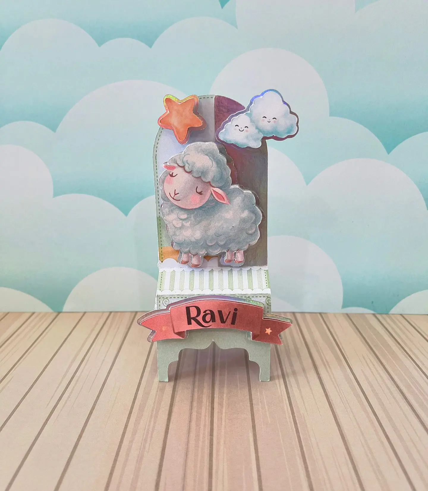 Arquivo de Corte Ovelhinha Verde 3