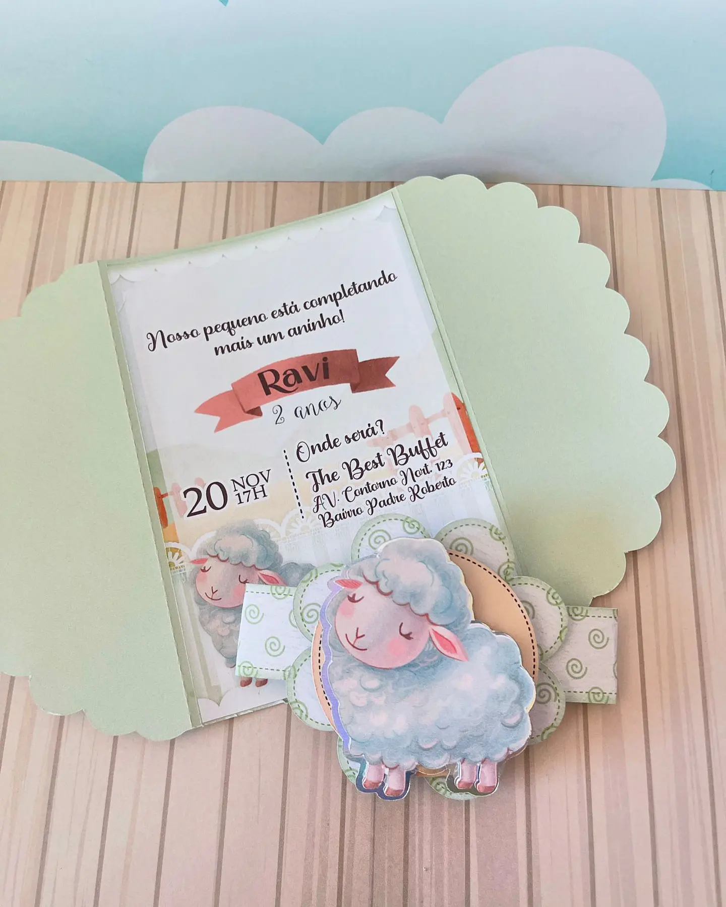 Arquivo de Corte Ovelhinha Verde 9