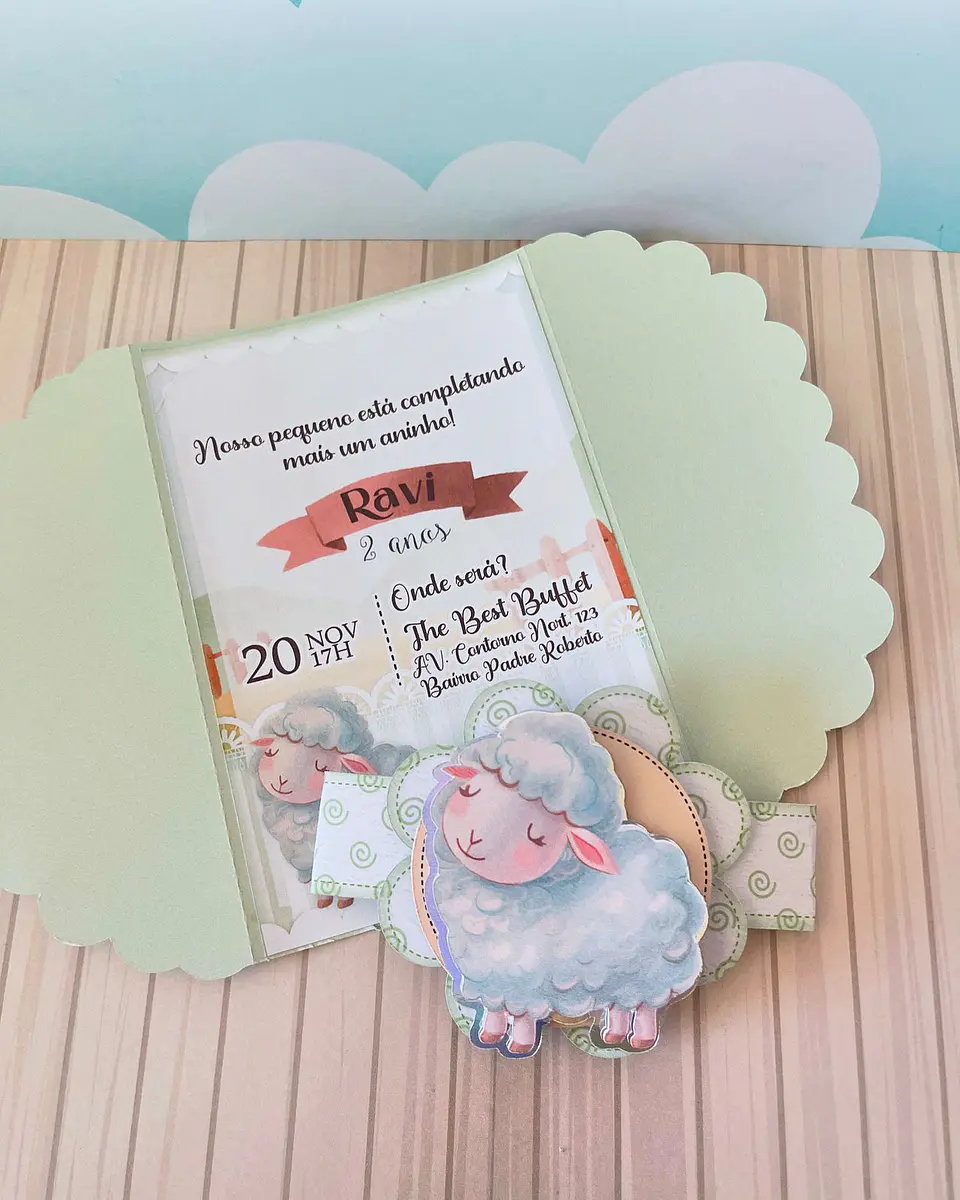 Arquivo de Corte Ovelhinha Verde 9