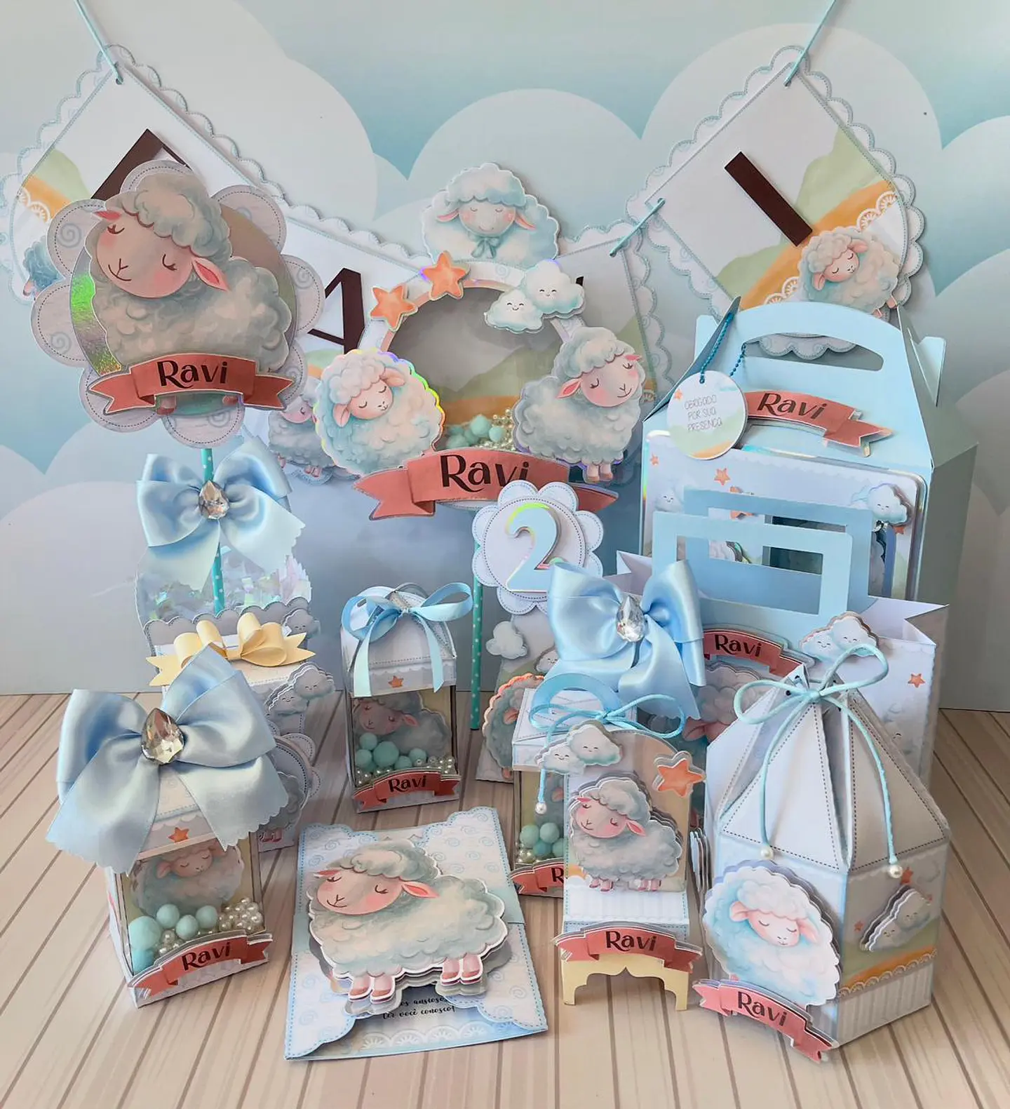 Arquivo de Corte Ovelhinha Azul 1