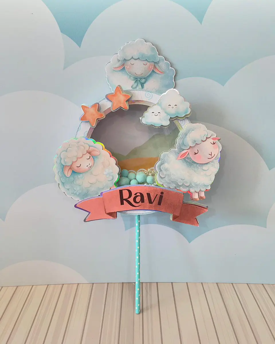 Arquivo de Corte Ovelhinha Azul 3