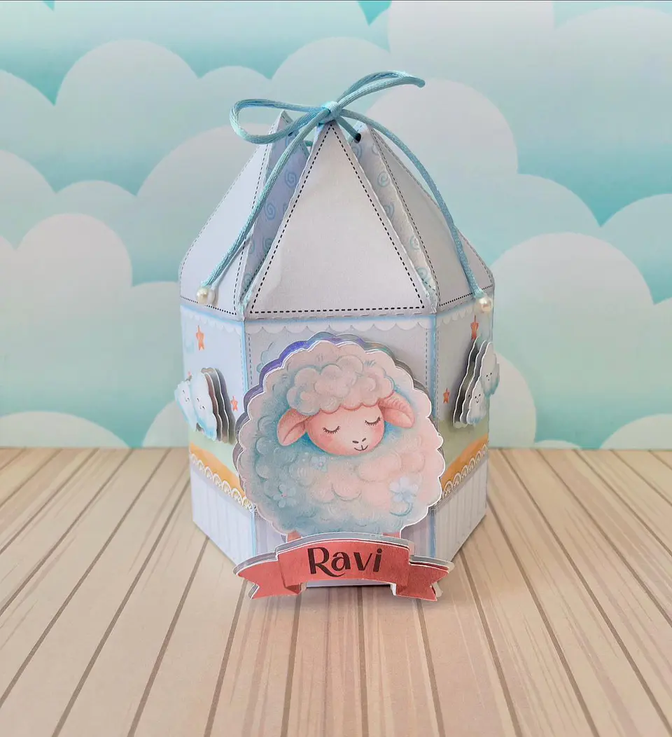 Arquivo de Corte Ovelhinha Azul 6