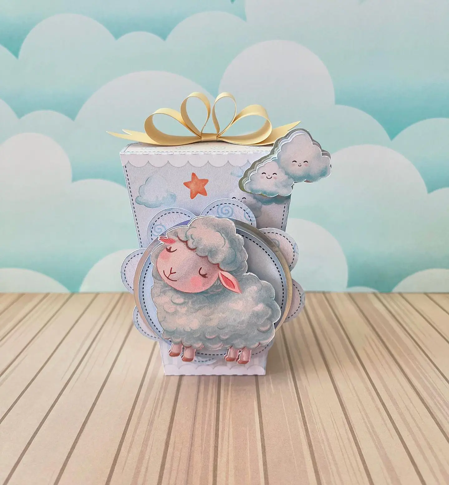 Arquivo de Corte Ovelhinha Azul 8