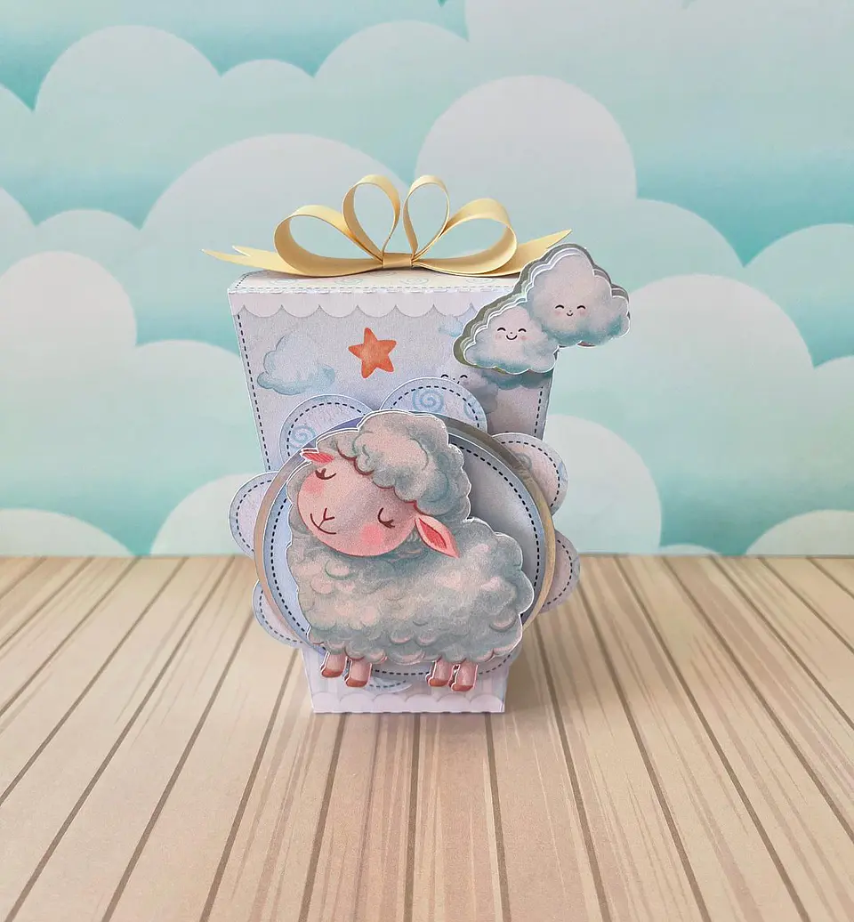 Arquivo de Corte Ovelhinha Azul 8