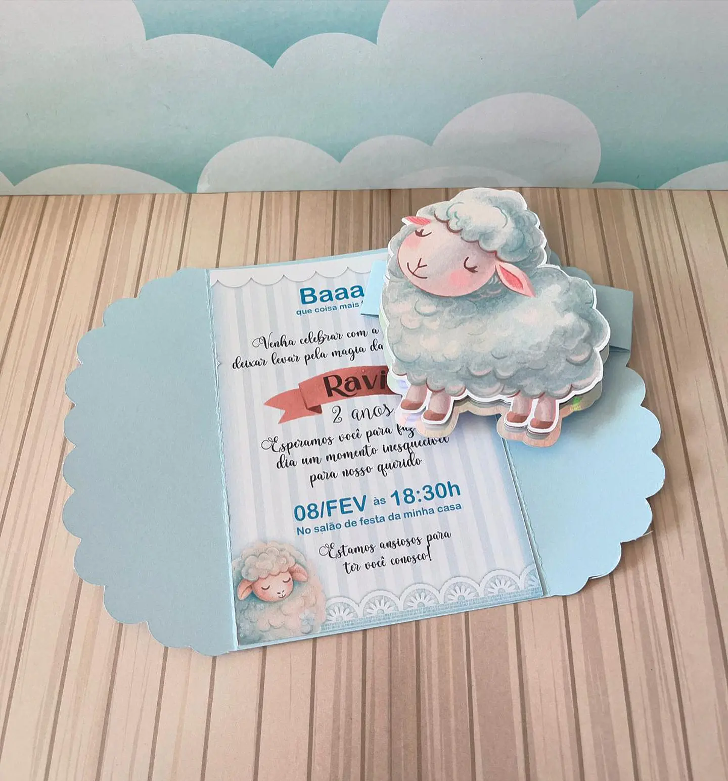 Arquivo de Corte Ovelhinha Azul 10