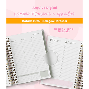 Arquivo Combo Planners e Agendas 2025 - BRANCO