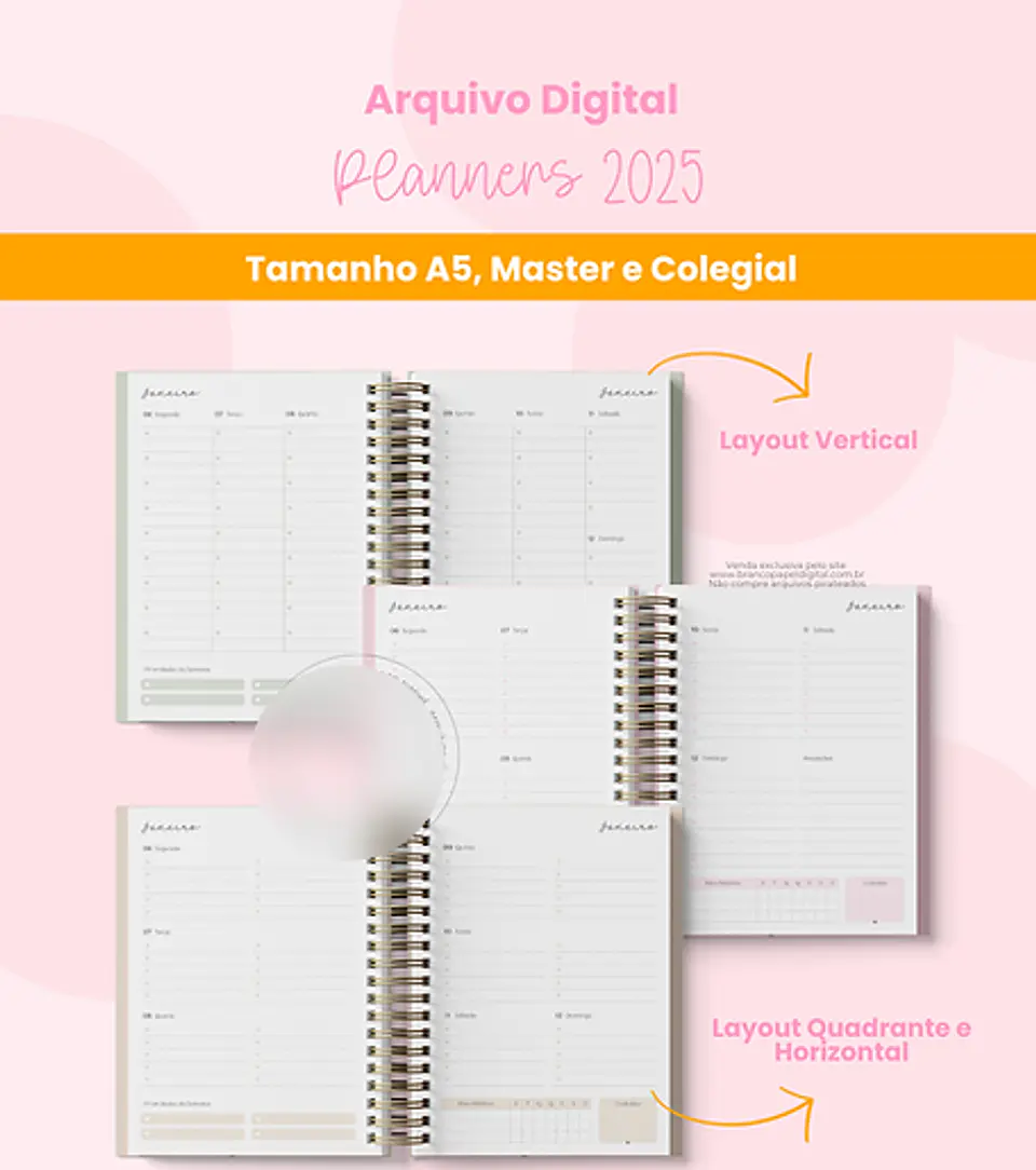 Arquivo Combo Planners e Agendas 2025 - BRANCO 5