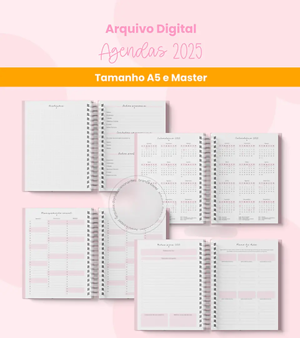 Arquivo Combo Planners e Agendas 2025 - BRANCO 12