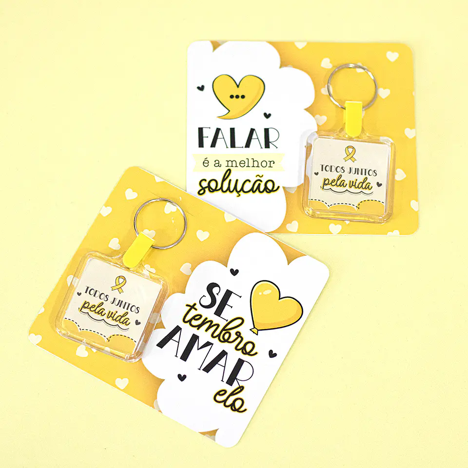 Arquivo Setembro Amarelo Card Chaveiro 3