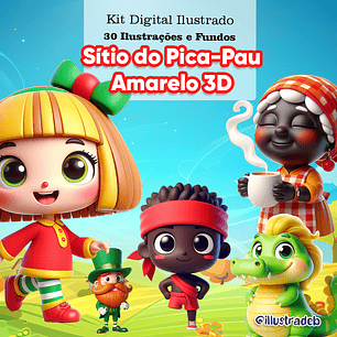 Kit Digital Sitio do Pica Pau Amarelo - Illustradeb