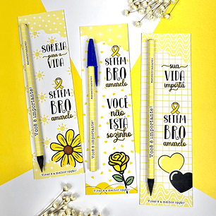 Arquivo Setembro Amarelo Card Caneta ou Lápis