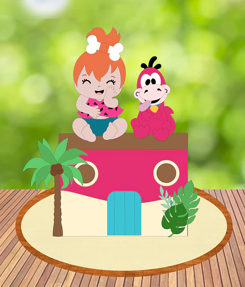 Arquivo Topo de Bolo Pedrita - em camadas