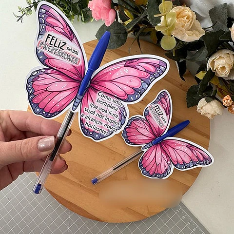Arquivo Dia dos Professores Tag Borboleta - a sua maneira