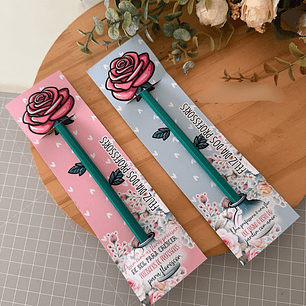 Arquivo Dia dos Professores Tag Rosa Lápis  - a sua maneira