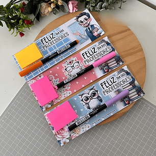 Arquivo Dia dos Professores Card láps e Post It - a sua maneira