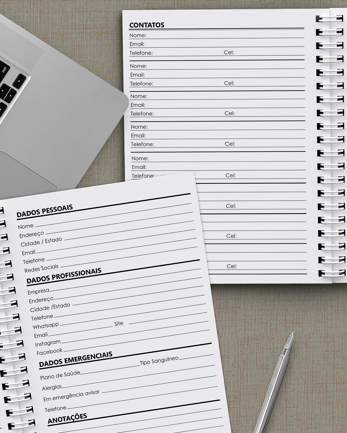 Arquivo Miolo Agenda Executiva 2025 tamanho 20 x 27.5 cm A4 com 1 dia por página - Bicho Papel 2