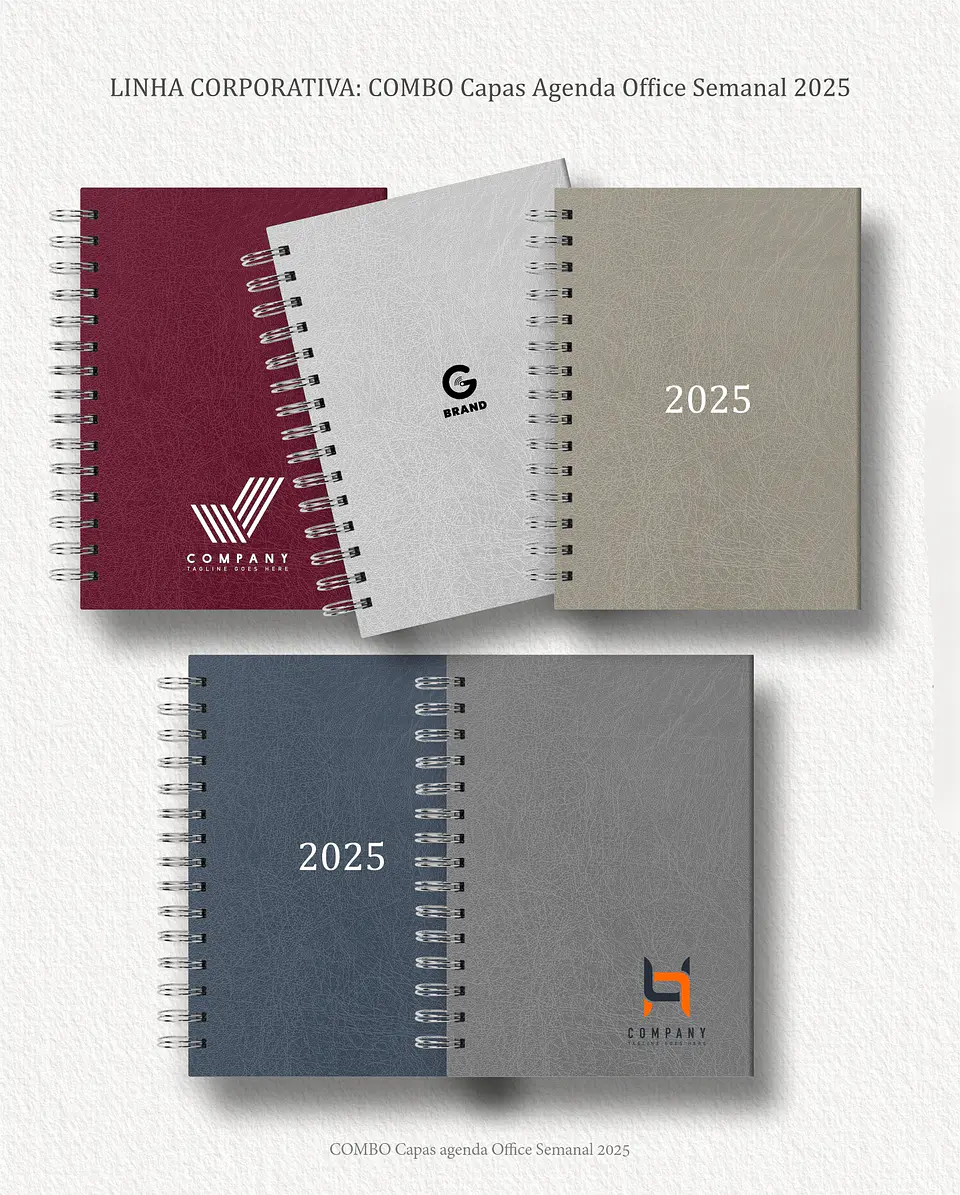 Arquivo Combo 10 capas A5 para Agenda Office Semanal 2025 - carinas 2