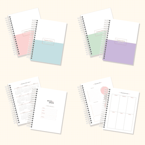 Arquivo Agenda 1 dia por Página 2025 - com e sem horário - cuteb