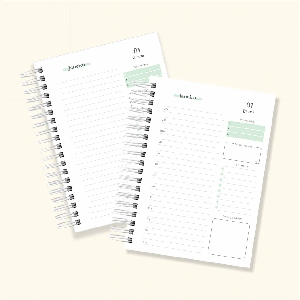 Arquivo Agenda 1 dia por Página 2025 - com e sem horário - cuteb 9