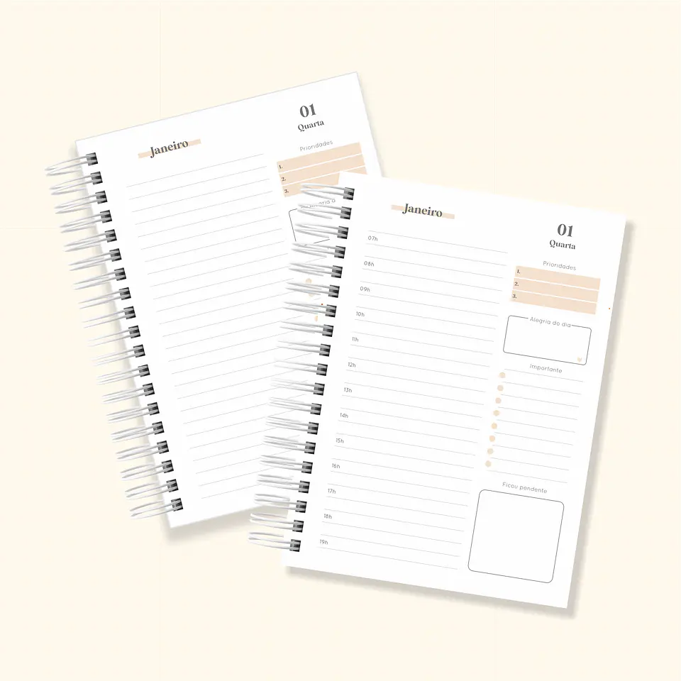 Arquivo Agenda 1 dia por Página 2025 - com e sem horário - cuteb 10