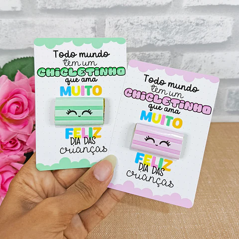 Arquivo Dia das Crianças Card Chiclete - Desenhitos