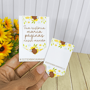 Arquivo Setembro Amarelo Marcador de Páginas Magnético - Desenhitos da jana